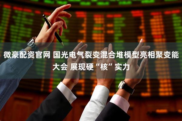 微豪配资官网 国光电气裂变混合堆模型亮相聚变能大会 展现硬“核”实力